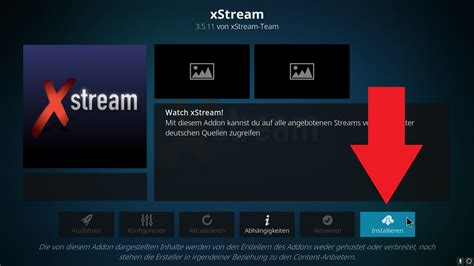 xstream addon funktioniert nicht|Lösung